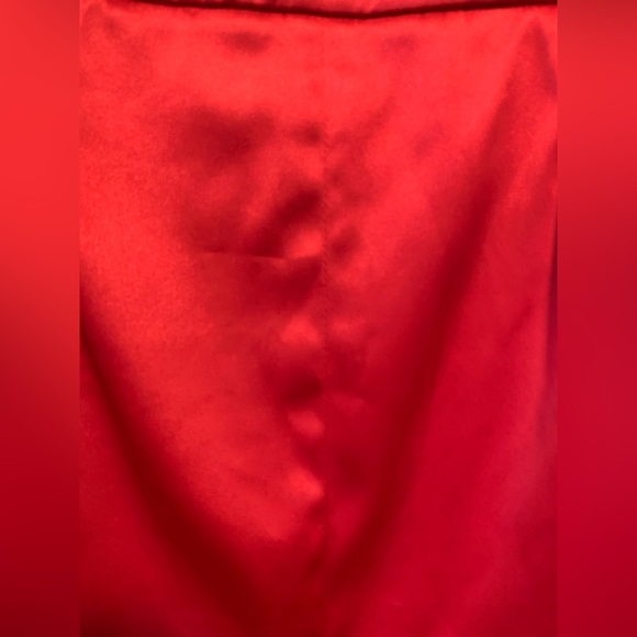 Apostrophe Stretch Cyprus Group Rocket Red Size Silky Skirt 2 NWOT - Picture 5 of 11